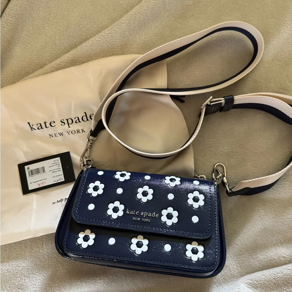 Kate Spade Double Up Daisy Dot Crossbody Bag - Picture 2 of 10